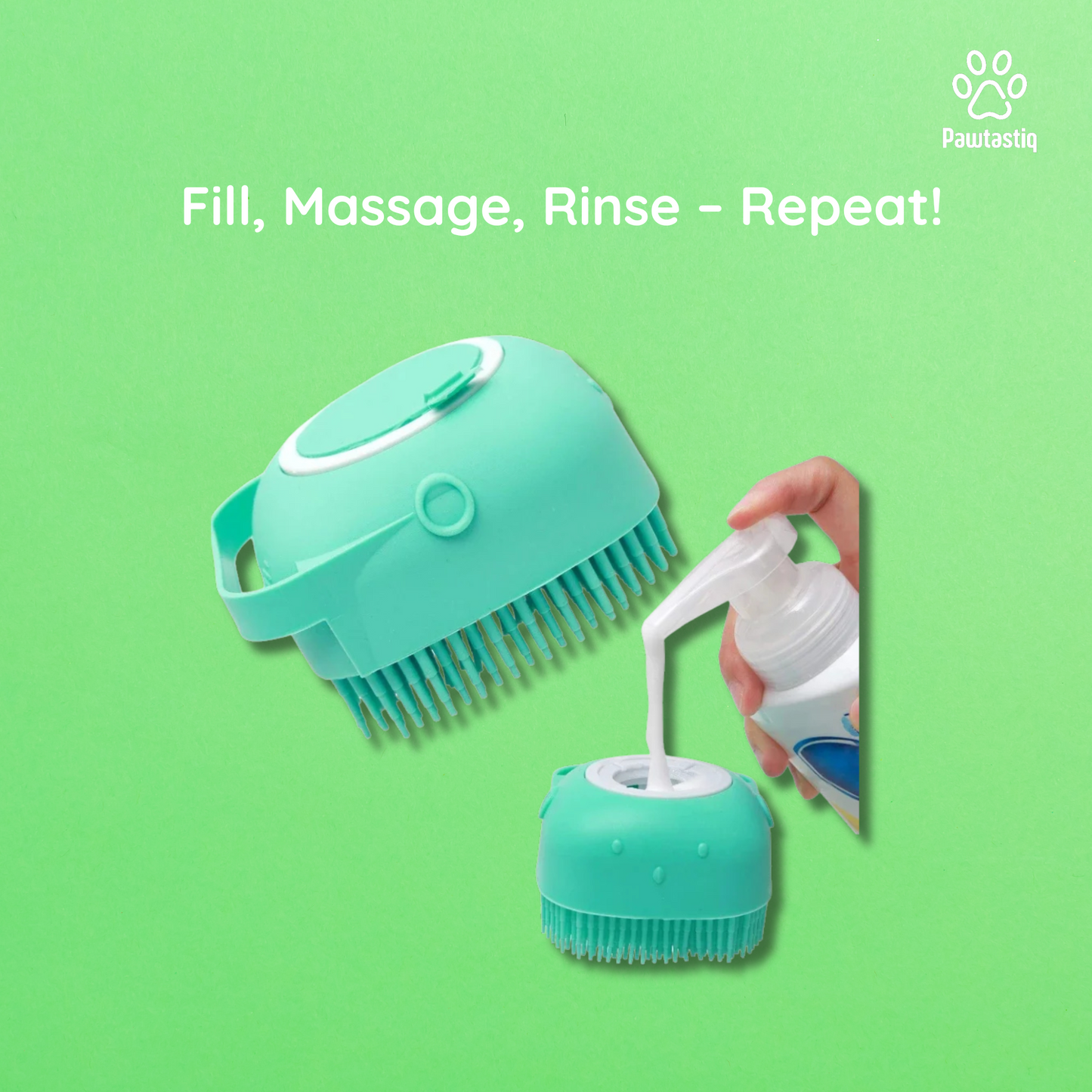 Pet Bliss Brush – Combines Shampoo & Massage for a Spa-Like Clean