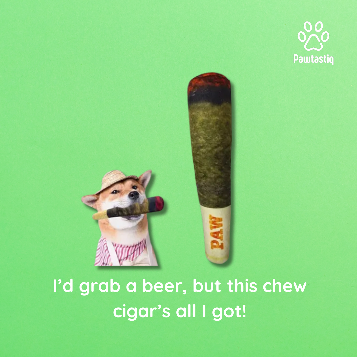 Pawtastiq Cigar Chewable – The Unbreakable Chew Toy